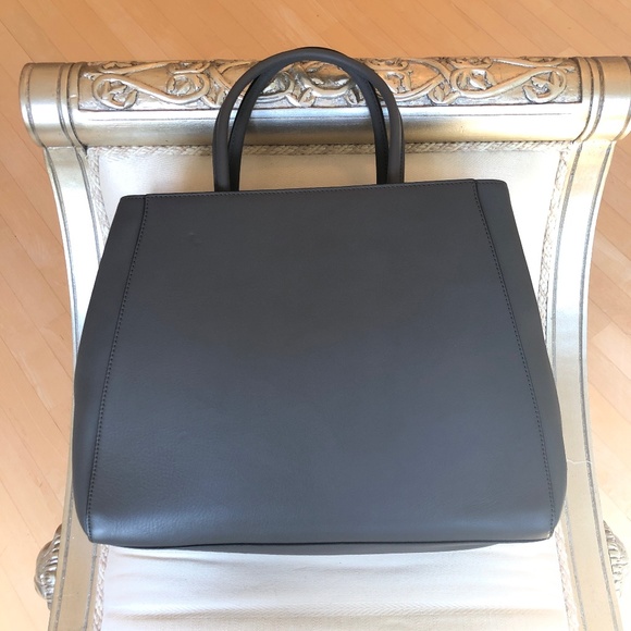 Fendi 2Jours Leather & Multicolor Shearling Tote - Picture 8 of 16